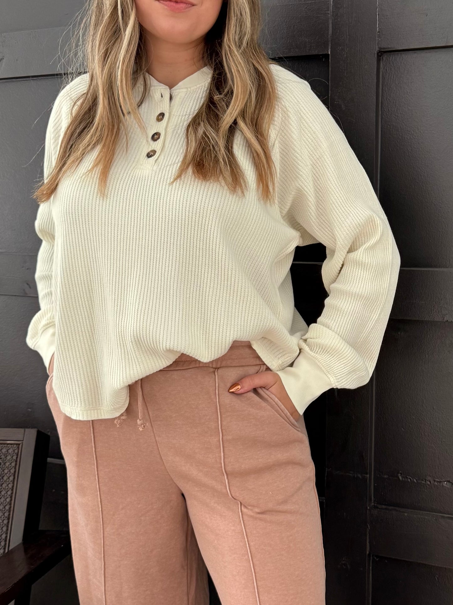 Café Pintuck Sweatpants