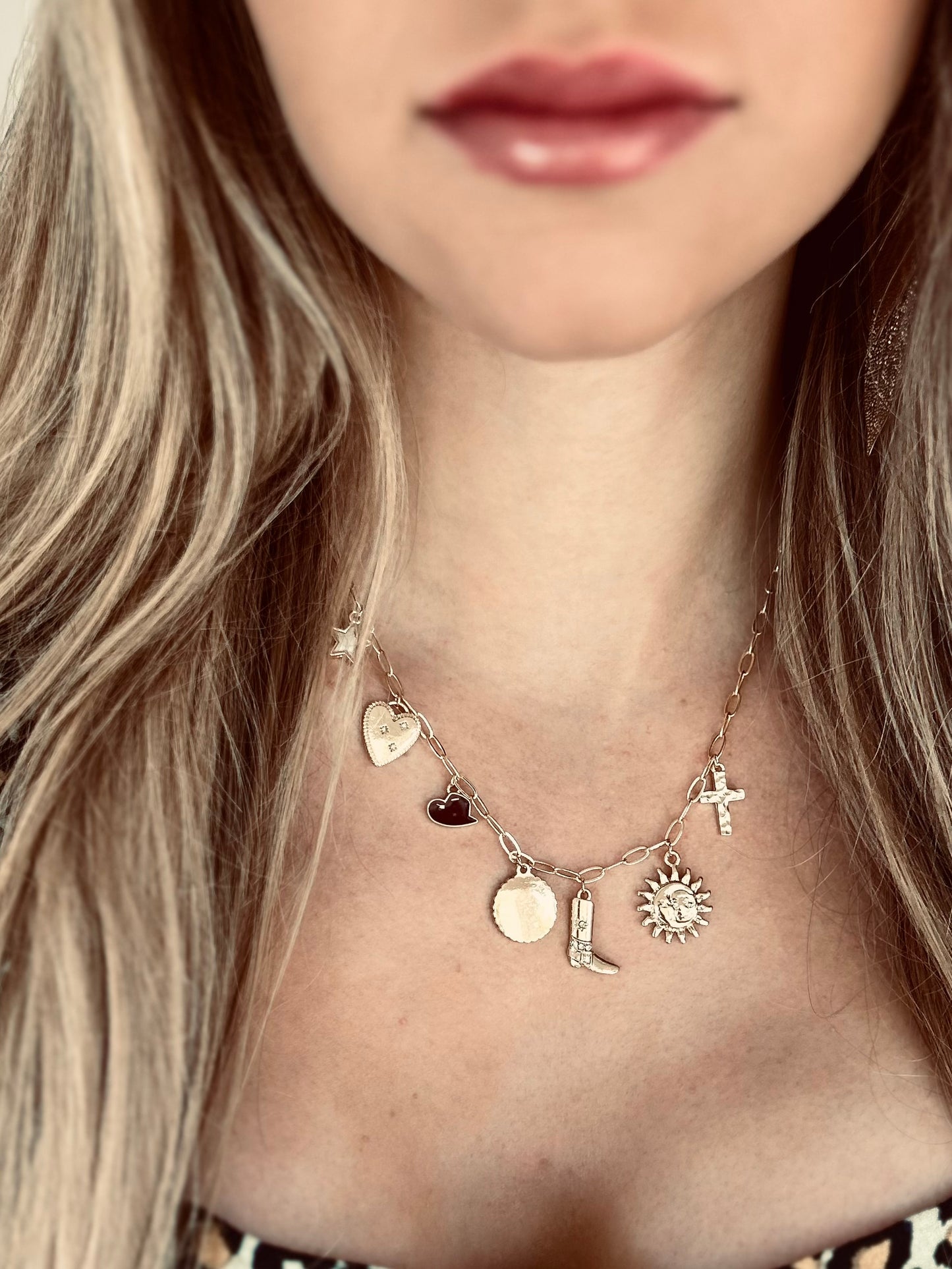 Golden Cowgirl Statement Necklace