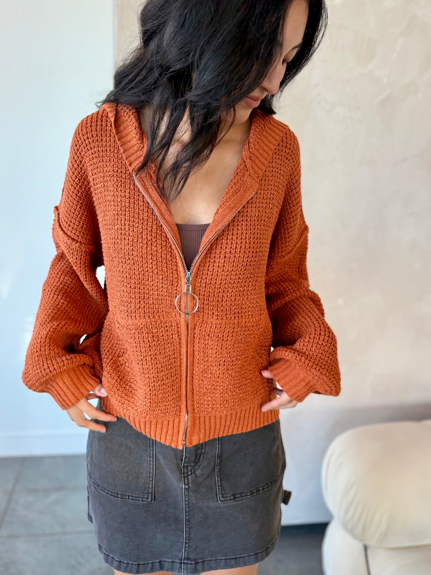 Autumn Glow Zip-Up Jacket