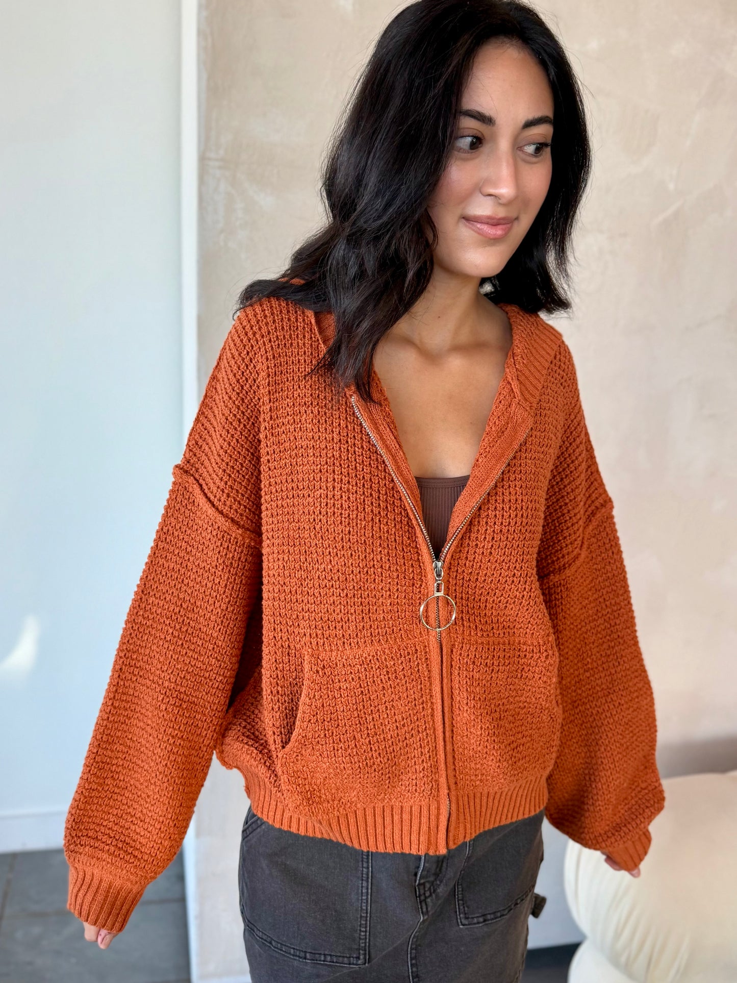 Autumn Glow Zip-Up Jacket