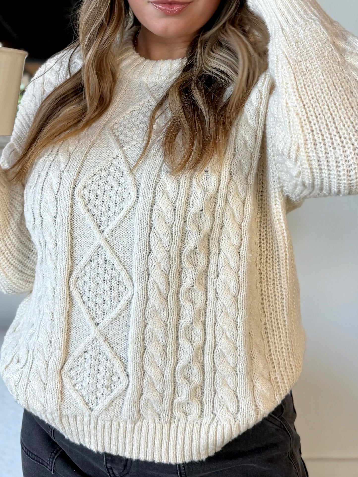 Classic Cableknit Crewneck