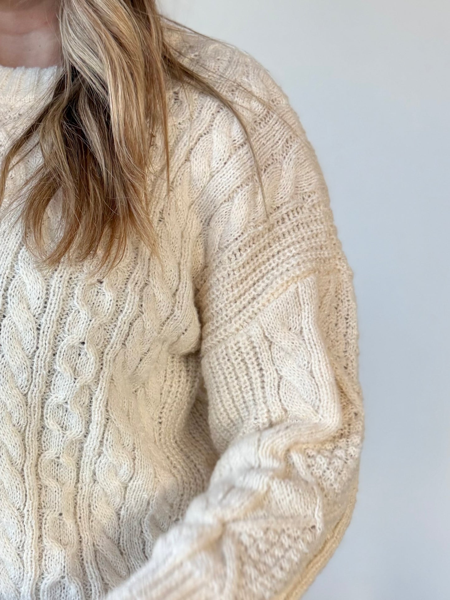 Classic Cableknit Crewneck