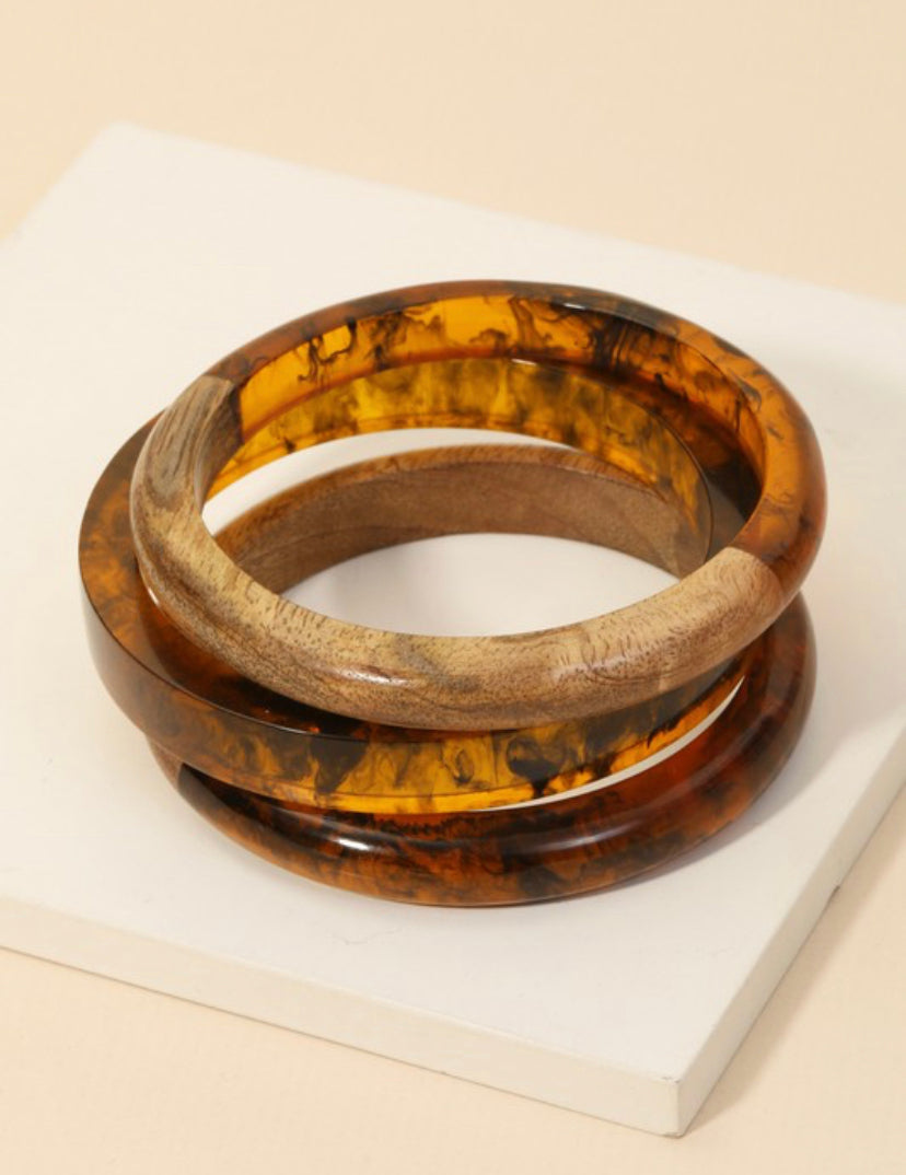 Wooden Bangle STACK