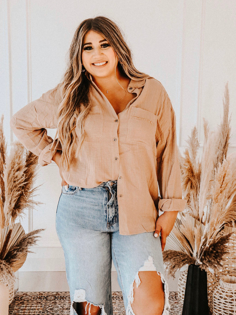Cozy Cotton Button Up