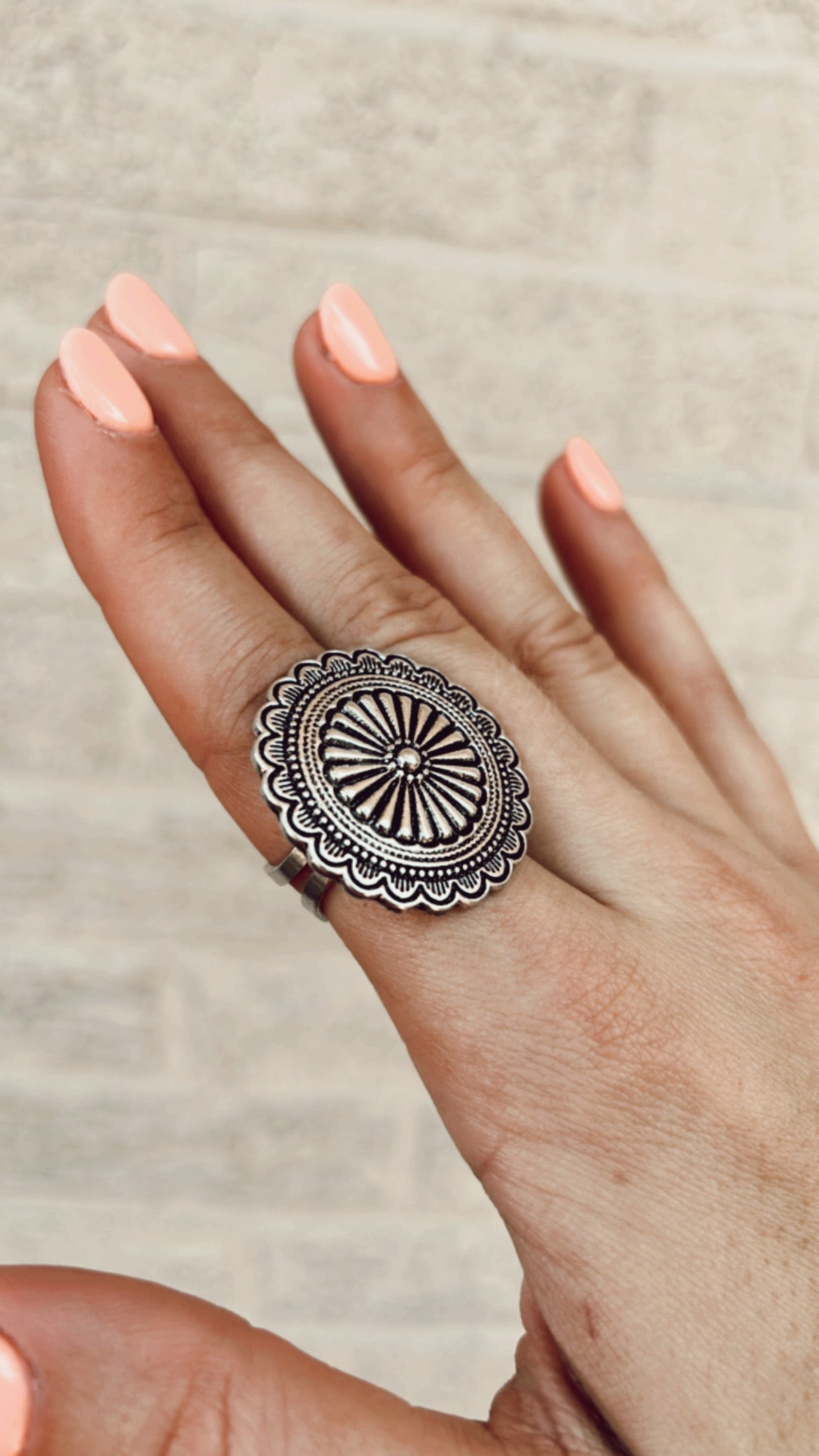 Concho Cuff Ring