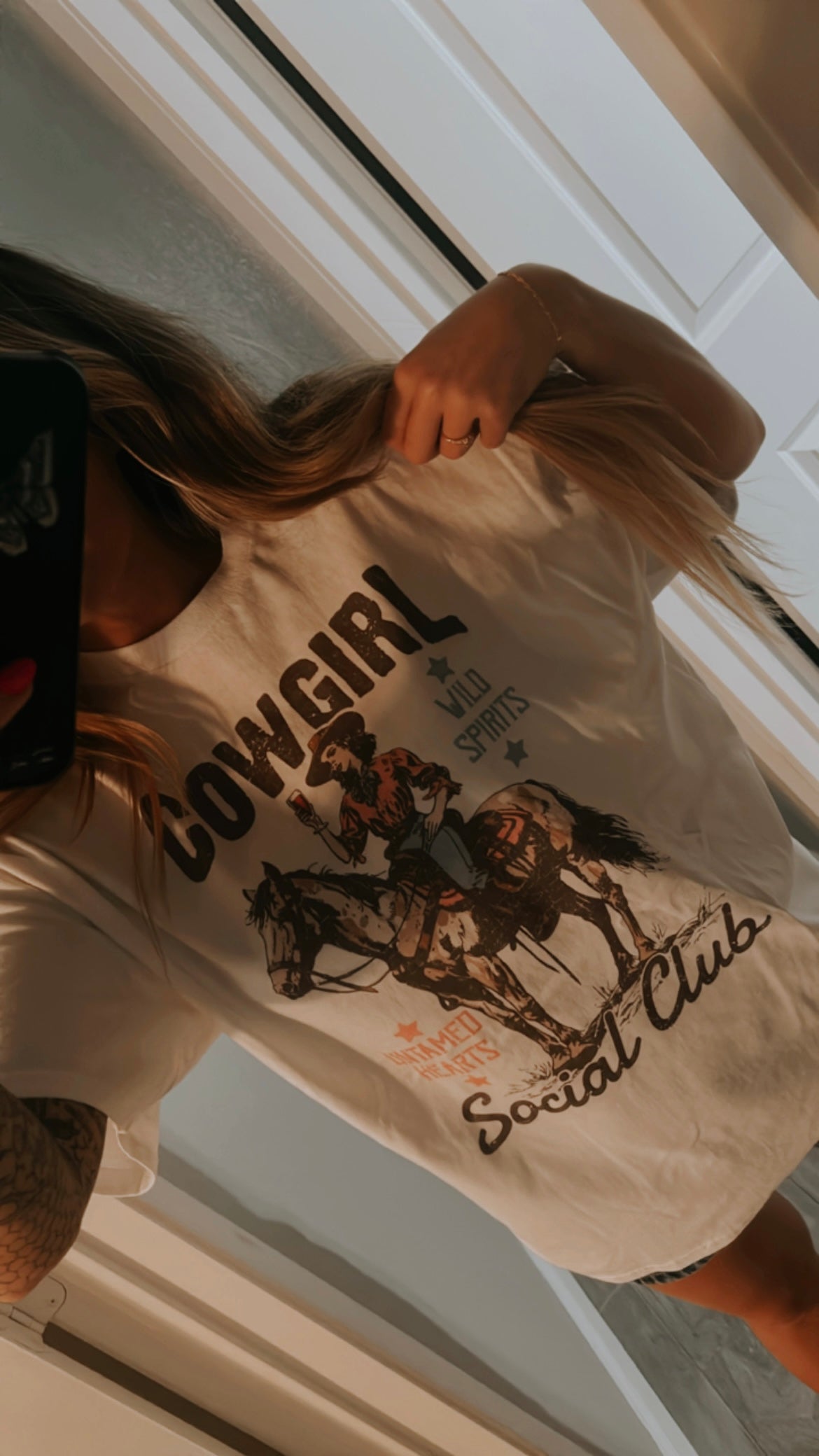 the Cowgirl Social Tee