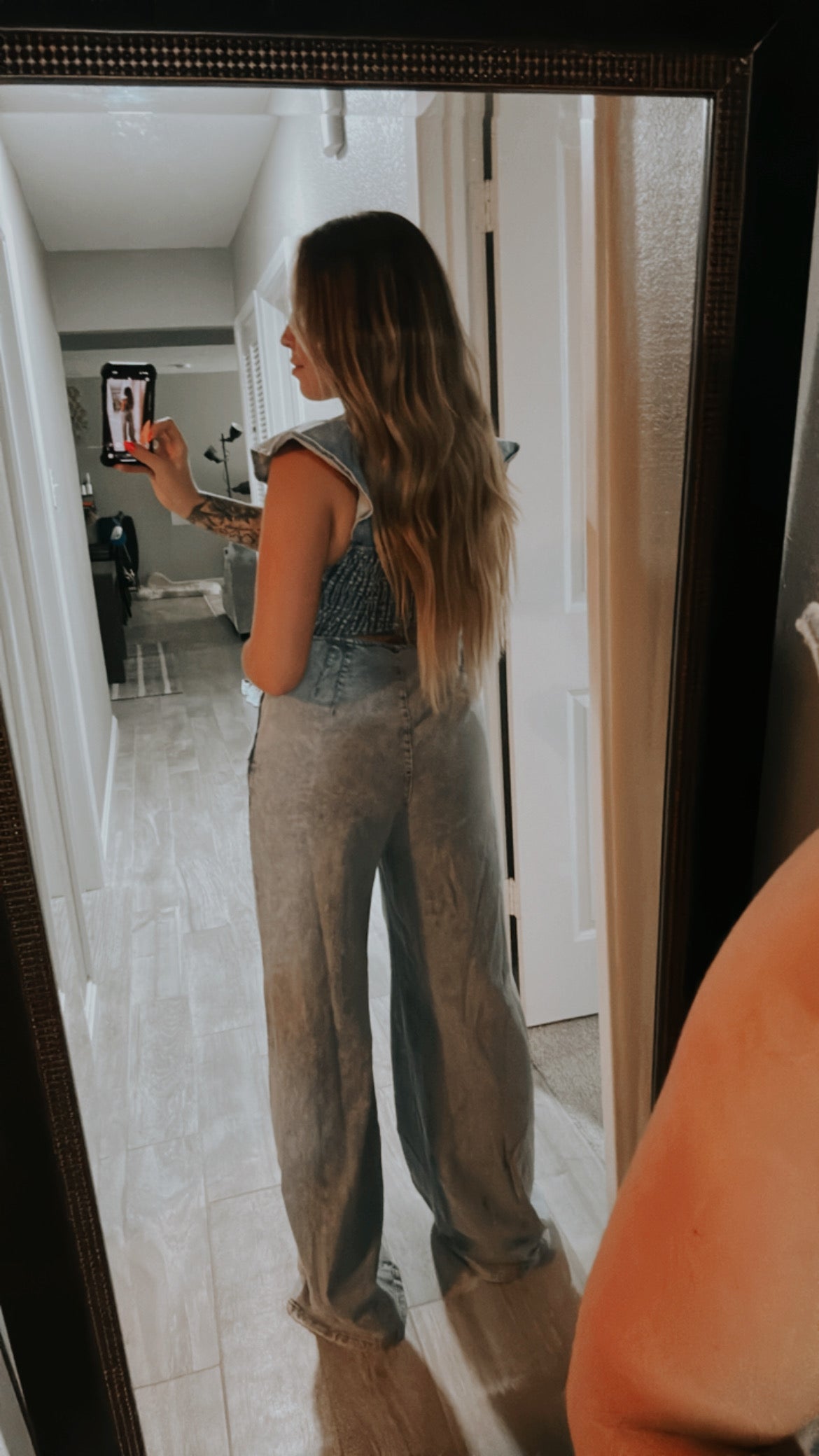 the DENIM jumpsuit