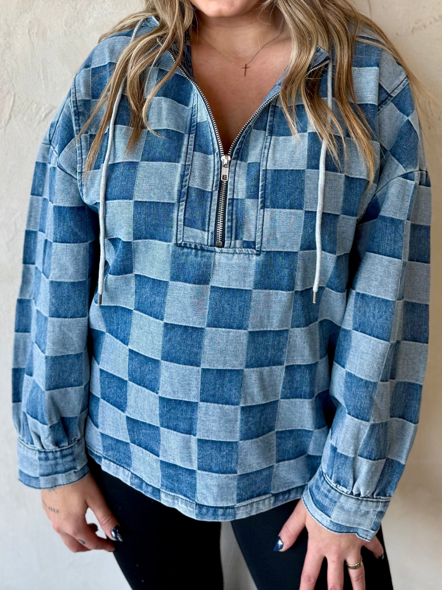 Skyline Checker Hoodie