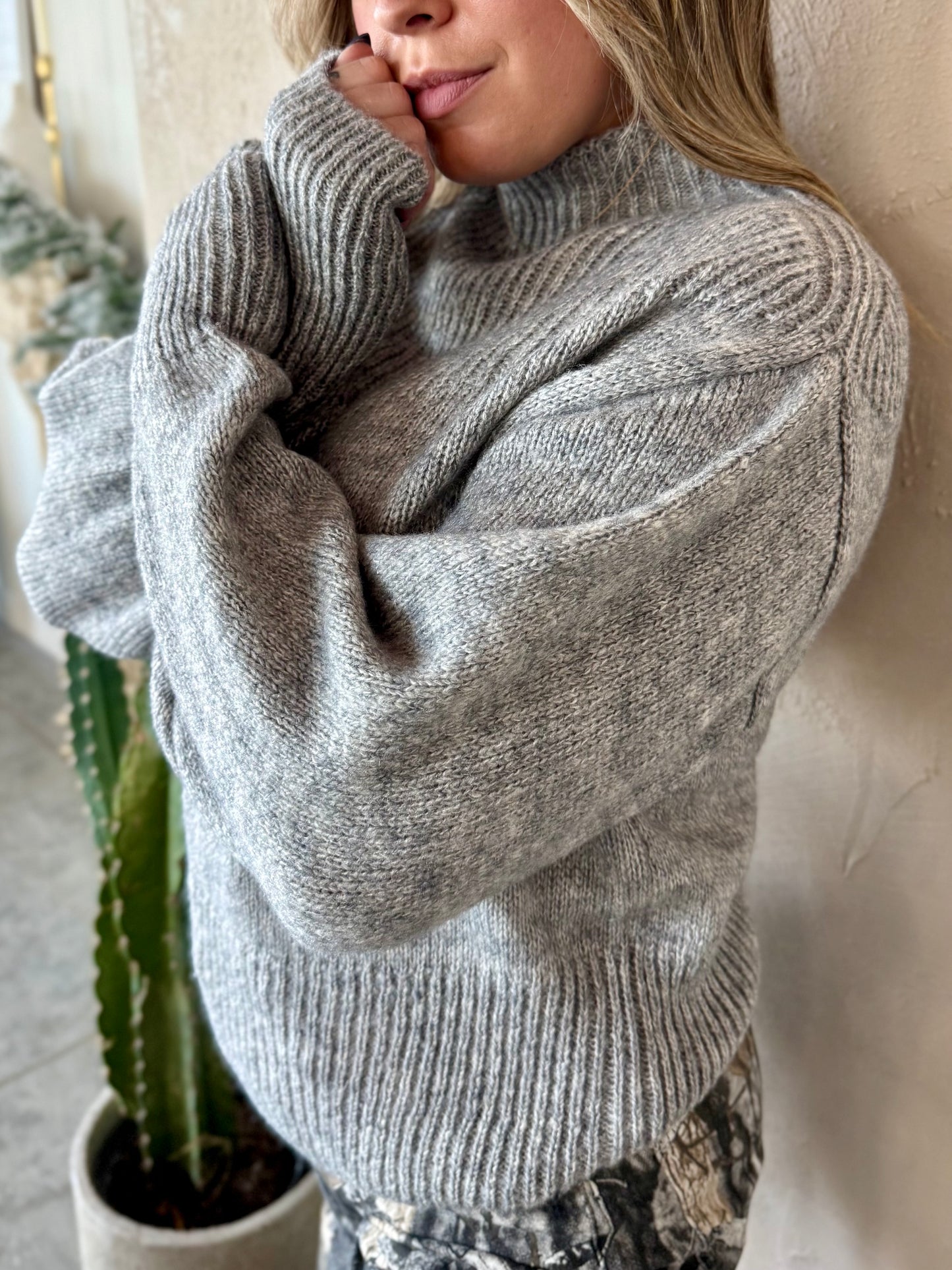 Mt Hood Mock Sweater