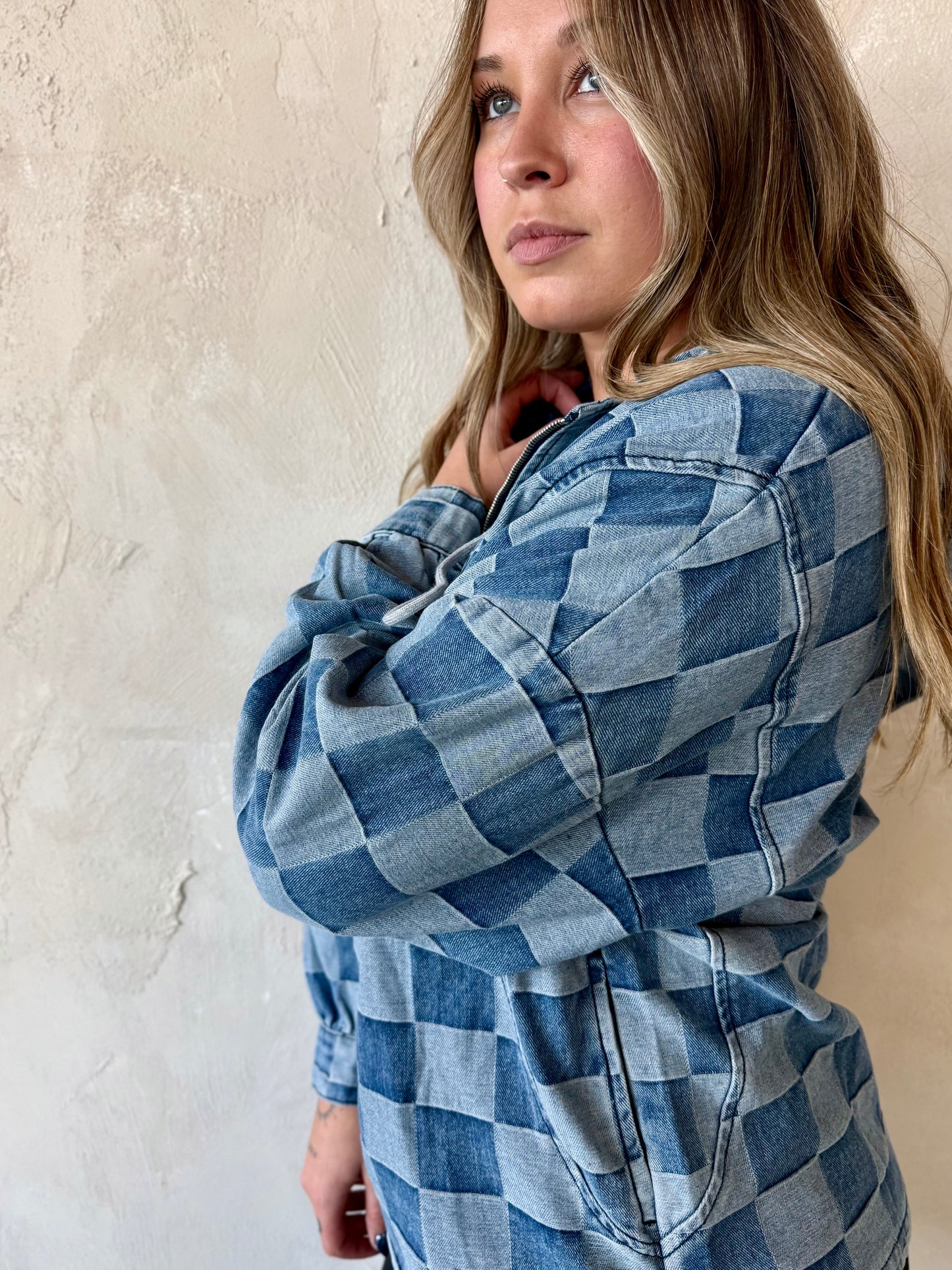 Skyline Checker Hoodie