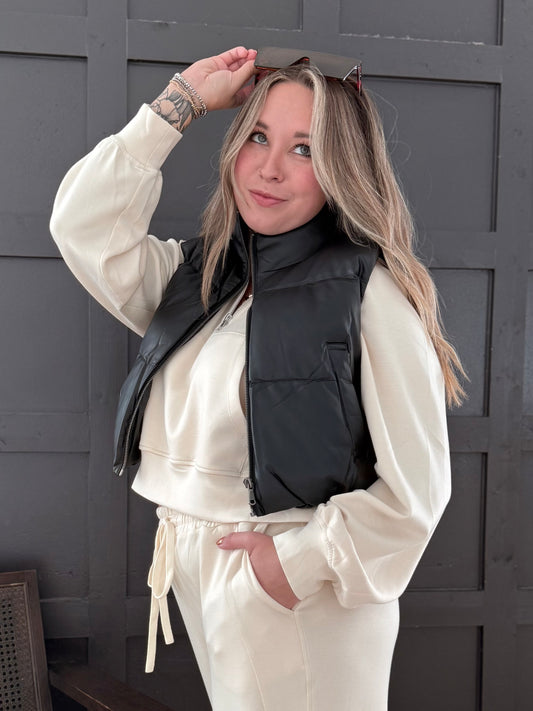 Black Ice Puffer Vest