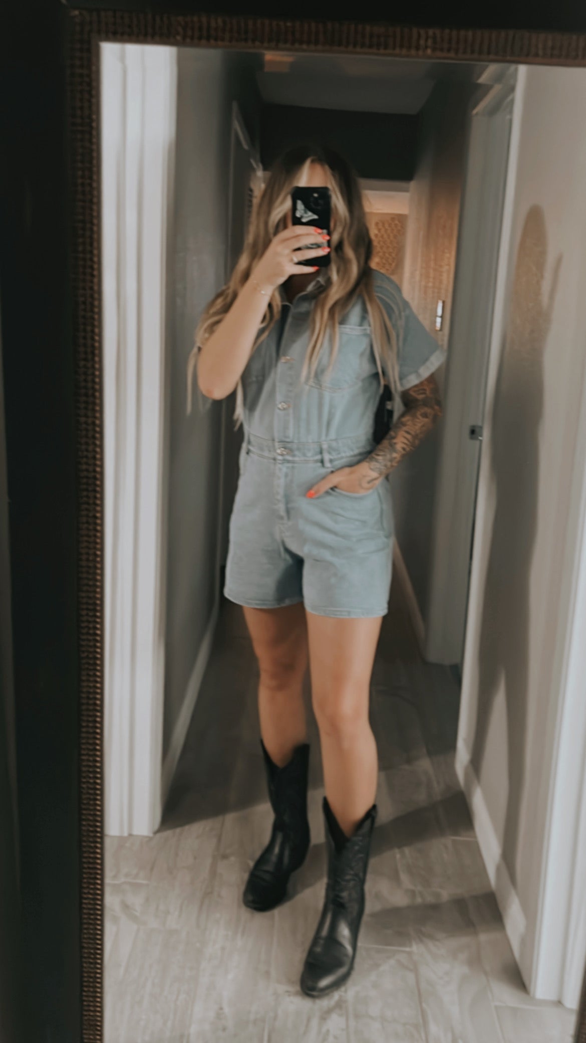 the DENIM romper