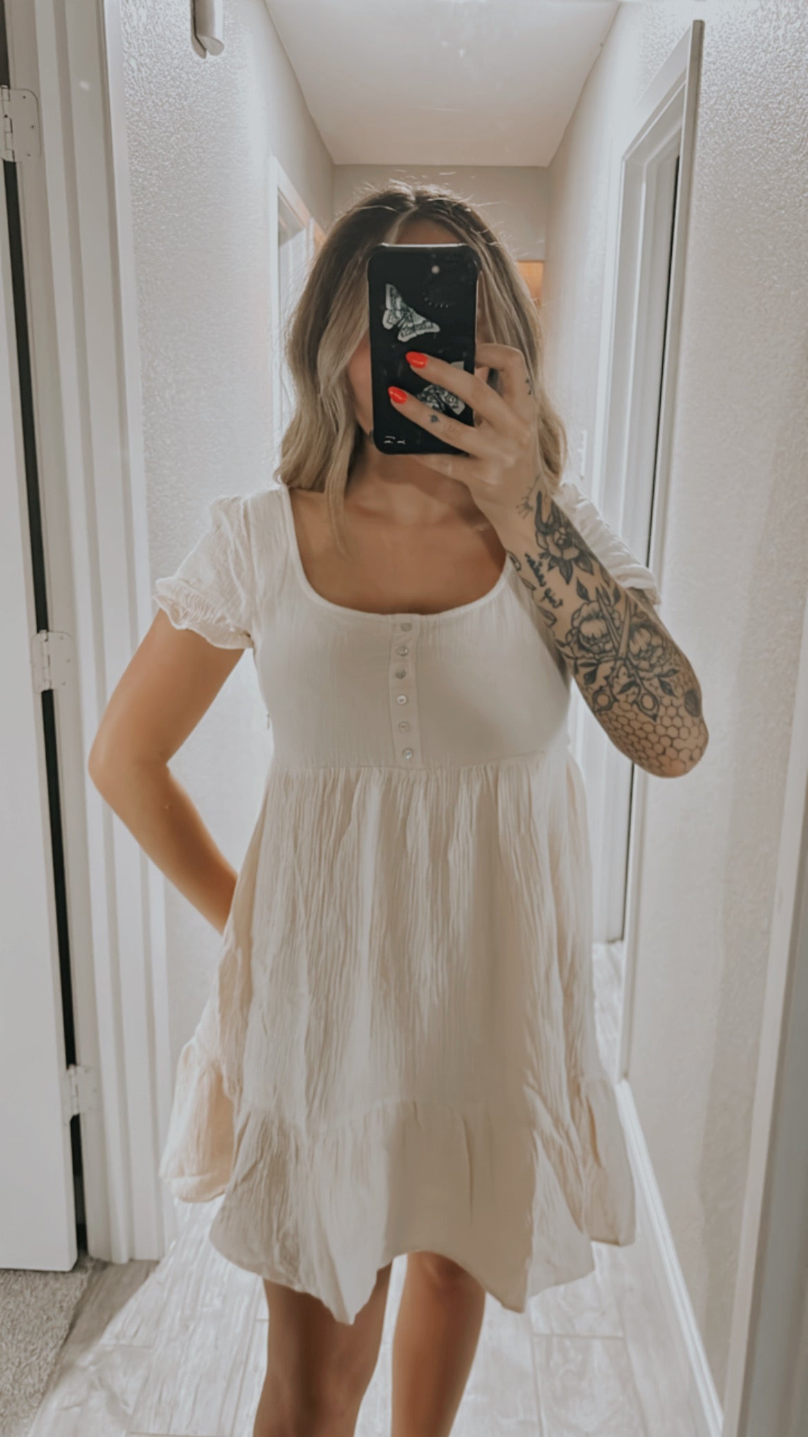 Buttercream Babydoll Dress