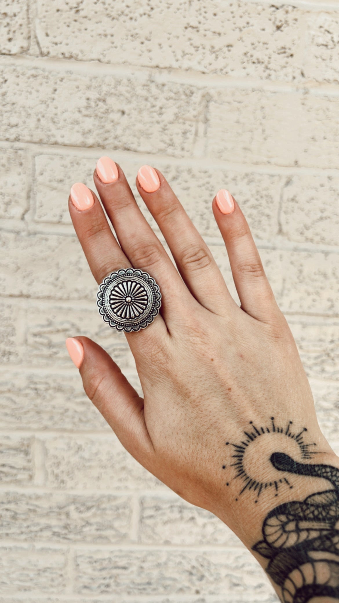 Concho Cuff Ring