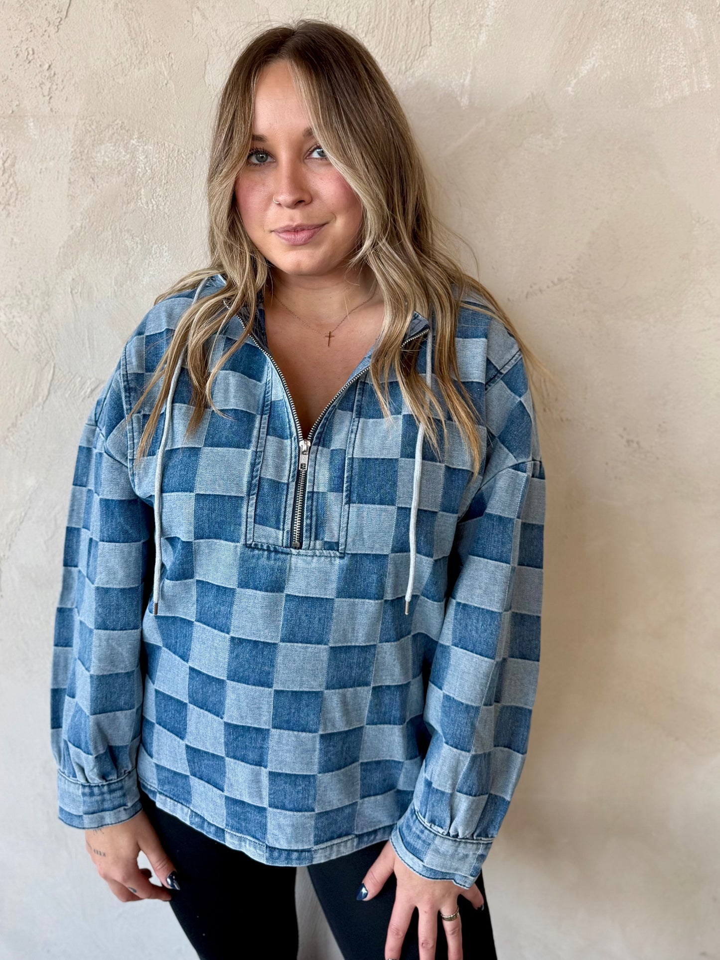 Skyline Checker Hoodie