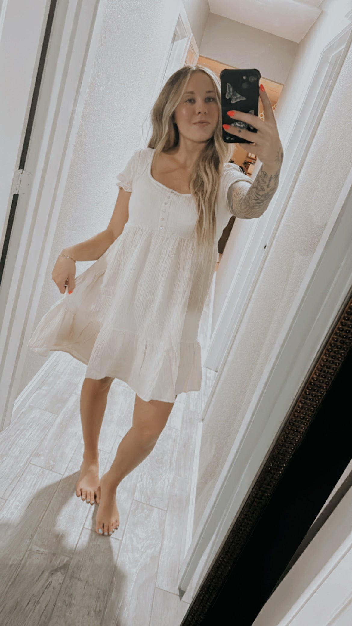 Buttercream Babydoll Dress