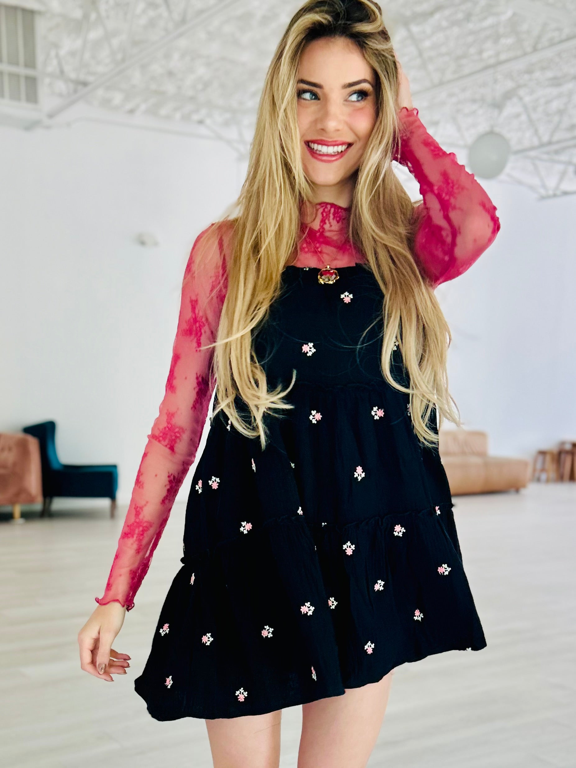 Rosey Babe Mini Dress TEXAS RAIN SHOP + STUDIO Rosey Babe Mini Dress TEXAS RAIN SHOP + STUDIO