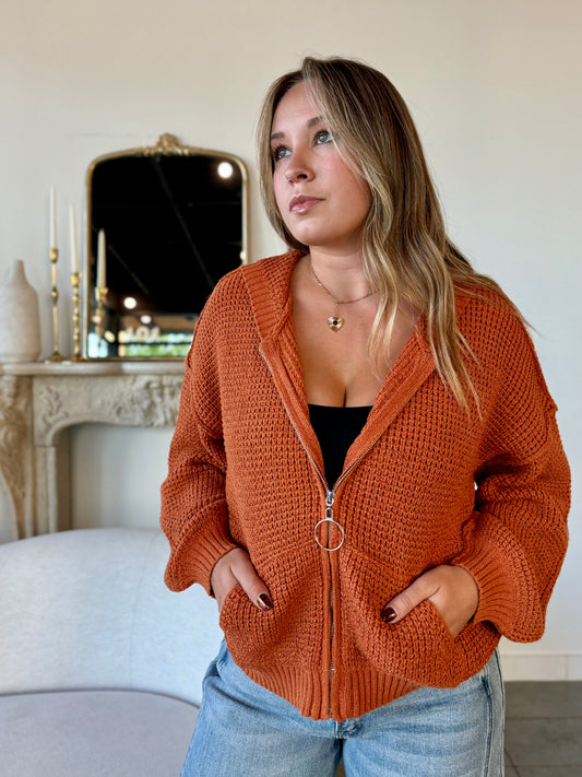 Autumn Glow Zip-Up Jacket
