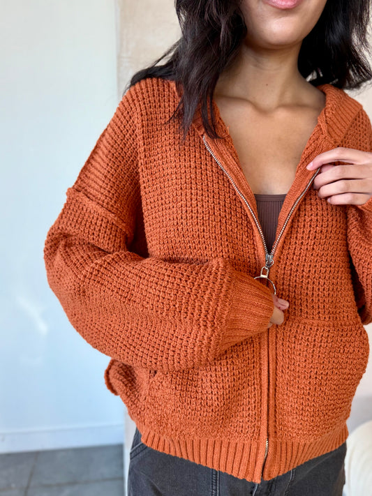 Autumn Glow Zip-Up Jacket