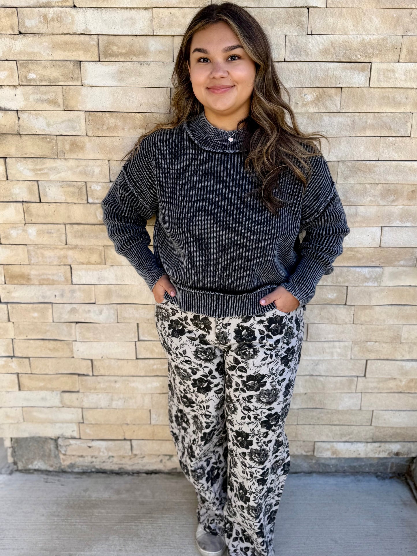 Winter Bloom Barrel Pant