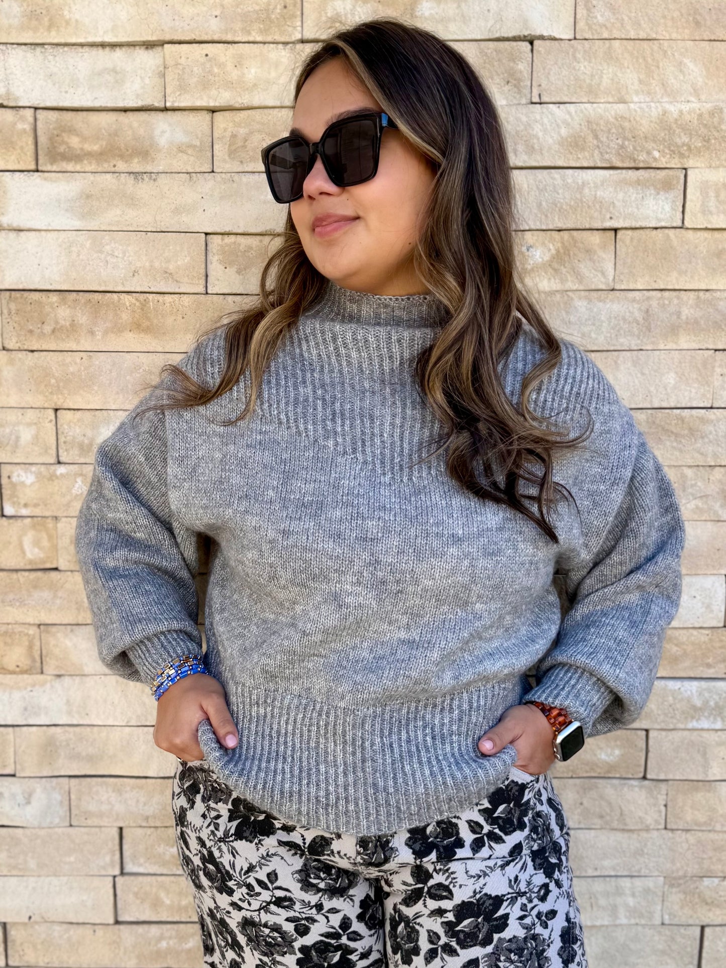 Mt Hood Mock Sweater