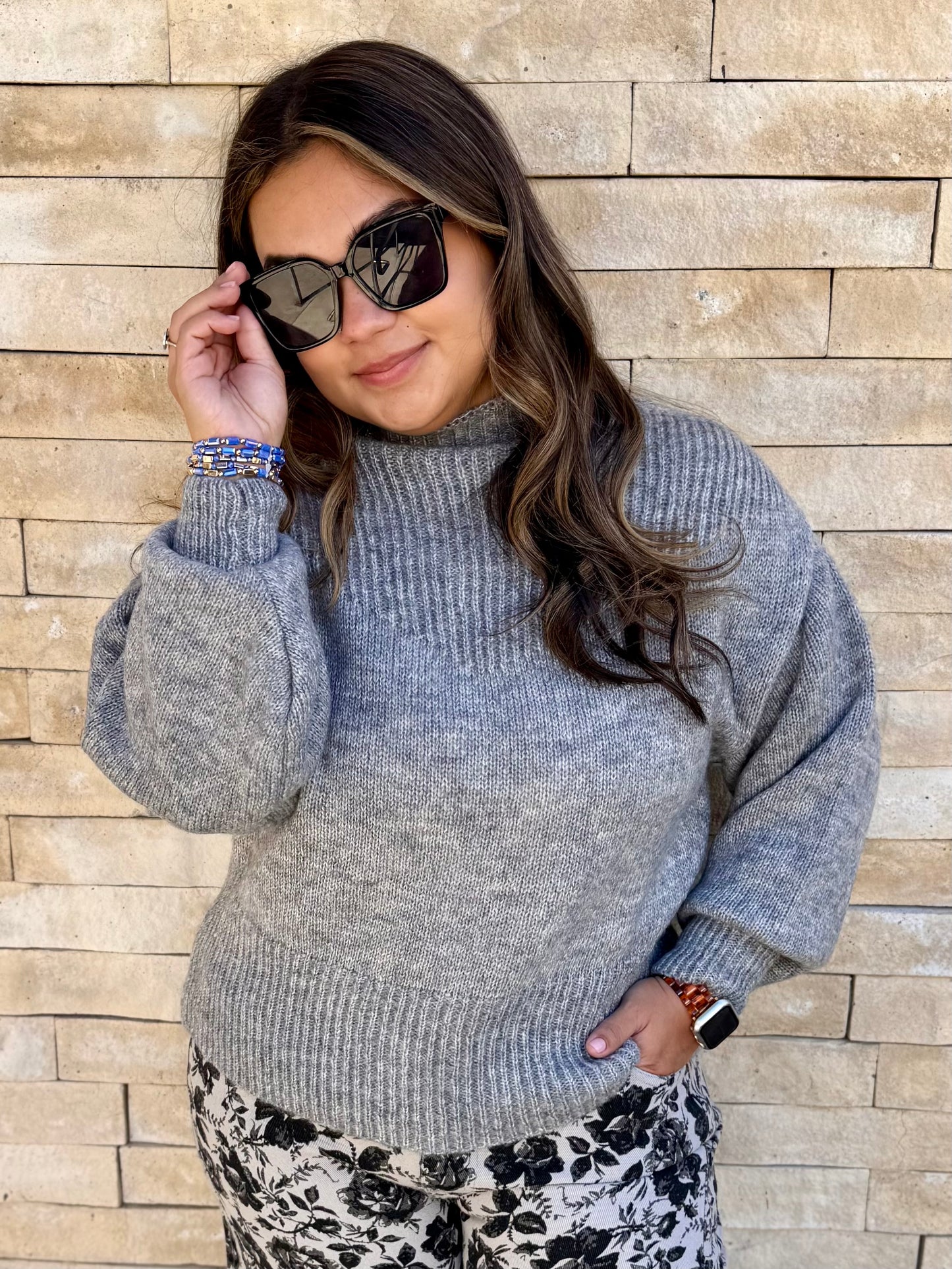 Mt Hood Mock Sweater