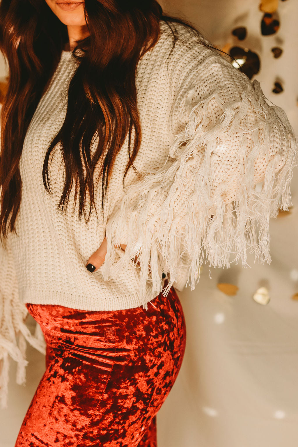 Frayed Fringe Sweater